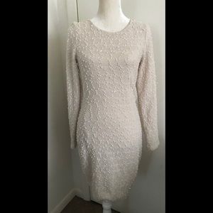 JL Cream Sequin Dress